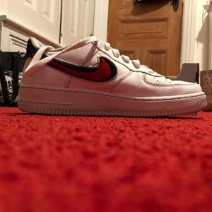 air force 1 fuzzy swoosh